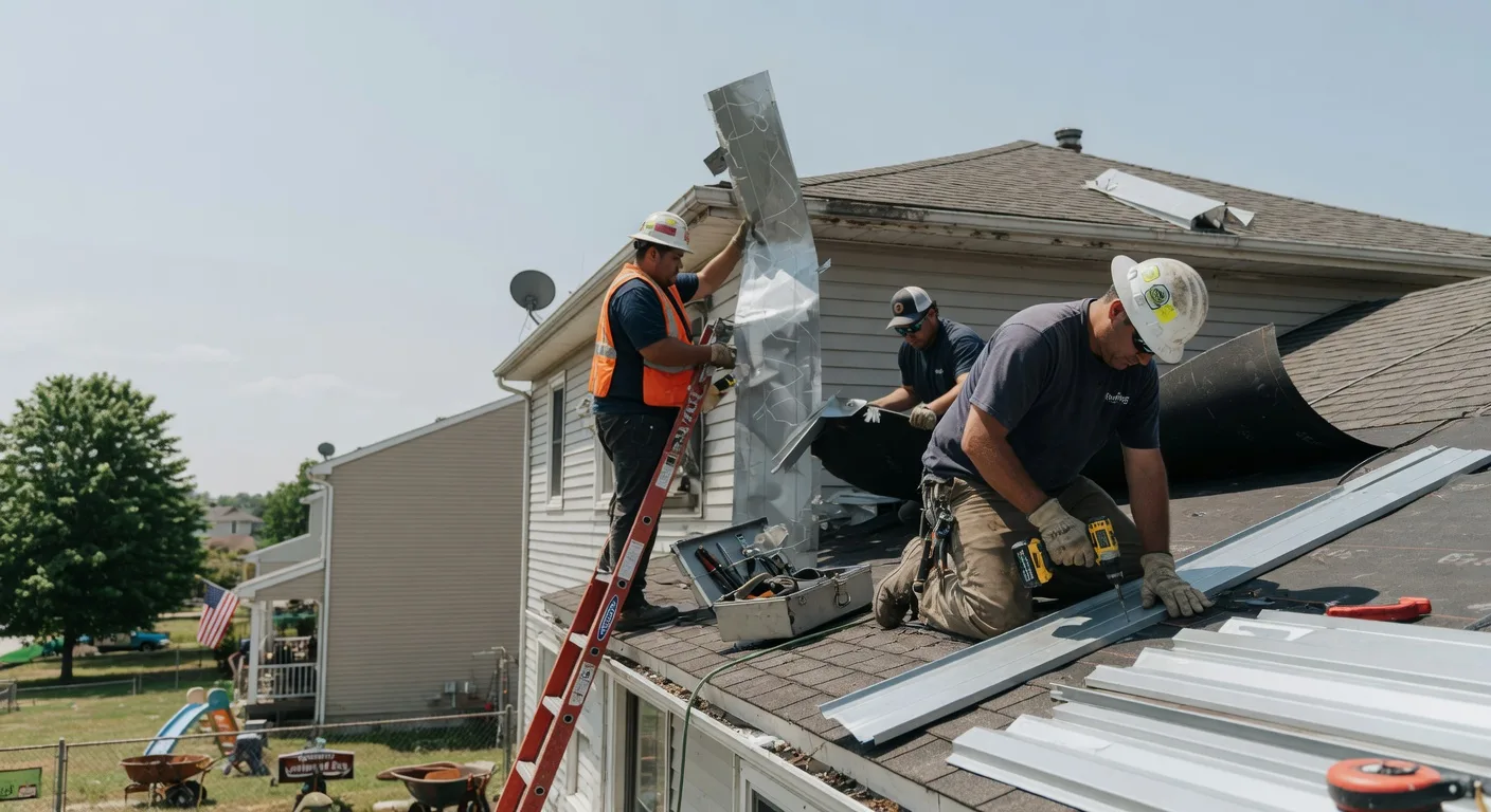 Storm Damage Metal Roof Repair in Luthersville, GA